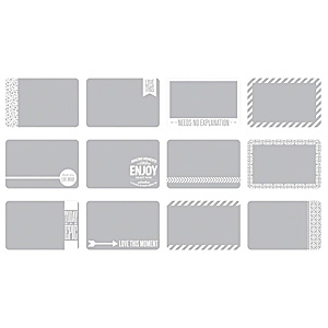 Project Life 4"X6" Photo Overlays 12 pack Set #2