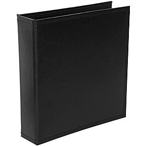 Becky Higgins - Project Life Classic Faux Leather D-Ring Album 6"X8" Midnight
