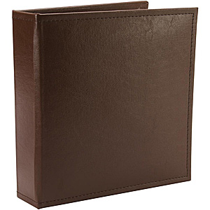 Becky Higgins -  Project Life Classic Faux Leather D-Ring Album 6"X8" Cinnamon $19.99 x 1  New!