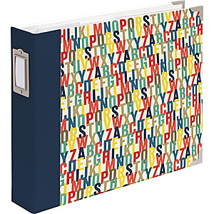 Becky Higgins - Project Life Cloth D-Ring Album 12"X12" Azure Edition