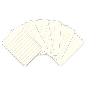 Becky Higgins - Project Life 3"X4" Textured Cardstock 100/Pkg Lined - Cream
