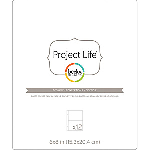 Becky Higgins - Project Life Photo Pocket Pages 6"X8" 12/Pkg