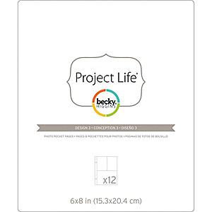 Becky Higgins - Project Life Photo Pocket Pages 6"X8" 12/Pkg