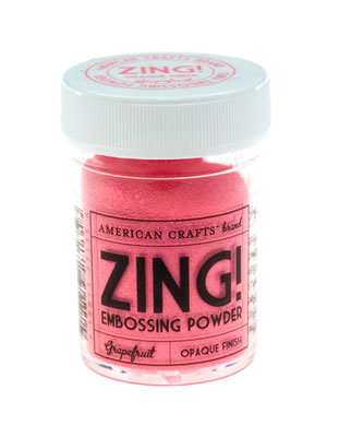 American Crafts - ZING Embossing Powder - Opaque Finish - Grapefruit  (sold in 3's)