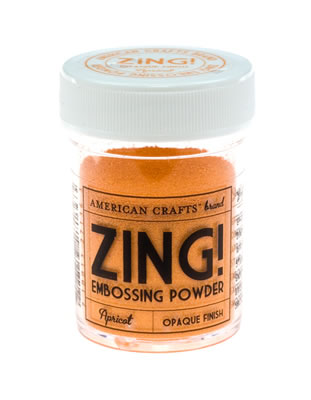 American Crafts - ZING Embossing Powder - Opaque Finish - Apricot  (sold in 3's)