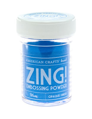 American Crafts - ZING Embossing Powder - Opaque Finish - Wave  (sold in 3's)