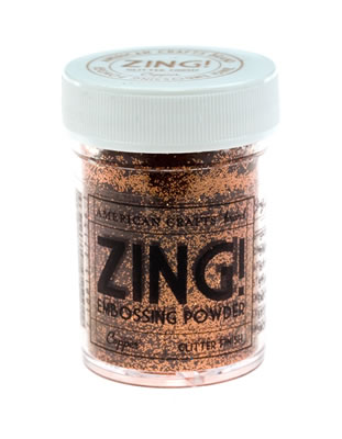 American Crafts - ZING Embossing Powder - Glitter Finish - Copper  (sold in 3's)