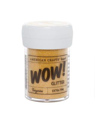 American Crafts - WOW Glitter - Extra Fine - Tangerine  (sold in 3's)