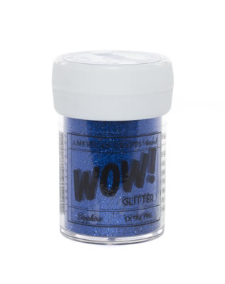 American Crafts - WOW Glitter - Extra Fine - Sapphire  (sold in 3's)