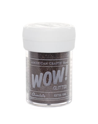 American Crafts - WOW Glitter - Extra Fine - Coffee  (sold in 3's)