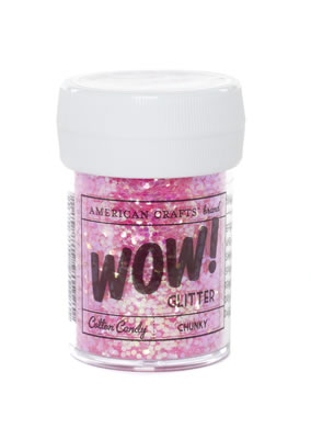 American Crafts - WOW Glitter - Chunky - Bubblegum  (sold in 3's)