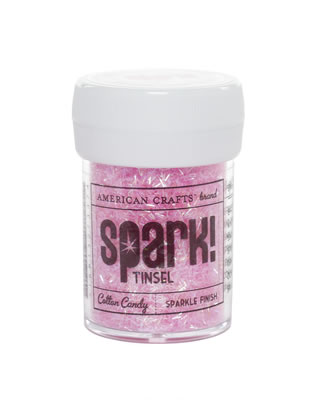American Crafts - SPARK Tinsel - Bubblegum  (sold in 3's)