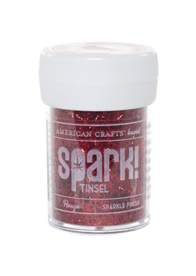 American Crafts - SPARK Tinsel - Rouge  (sold in 3's)