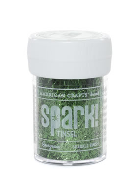 American Crafts - SPARK Tinsel - Grass  (sold in 3's)