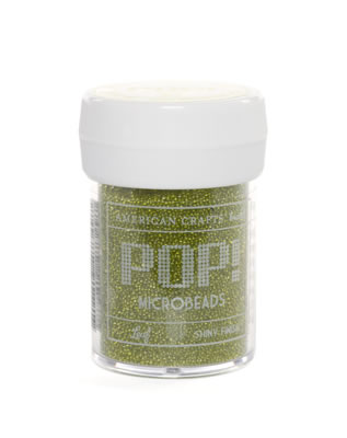 American Crafts - POP Microbeads - Leaf  (sold in 3's)