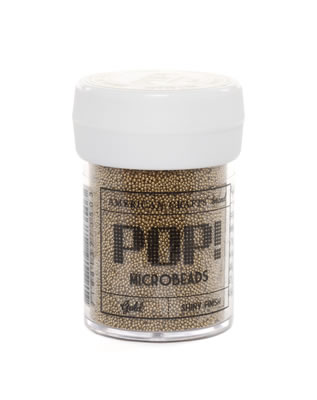 American Crafts - POP Microbeads - Gold  (sold in 3's)