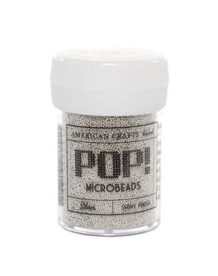 American Crafts - POP Microbeads - Silver  (sold in 3's)