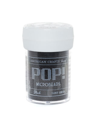 American Crafts - POP Microbeads - Black  (sold in 3's)