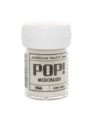 American Crafts - POP Microbeads - White  (sold in 3's)