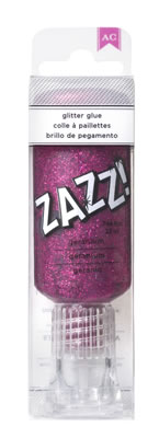 American Crafts - ZAZZ Glitter Glue - Geranium  (sold in 3's)