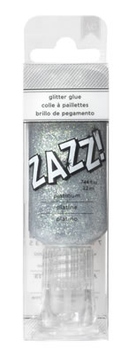 American Crafts - ZAZZ Glitter Glue - Platinum  (sold in 3's)