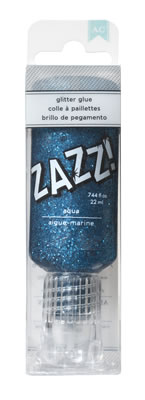 American Crafts - ZAZZ Glitter Glue - Aqua  (sold in 3's)