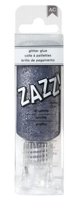 American Crafts - ZAZZ Glitter Glue - Graphite  (sold in 3's)
