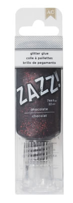 American Crafts - ZAZZ Glitter Glue - Chocolate  (sold in 3's)