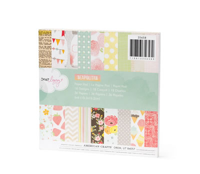 American Crafts - Dear Lizzy Neopolitan - 6x6 Paper Pad  (sold in 3's)