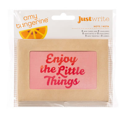 American Crafts - Amy Tangerine Yes Please - Card/Envelopes Pack  (sold in 3's)