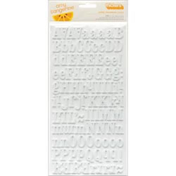 American Crafts - Amy Tangerine Cut & Paste - Thickers - Layers - Glitter Foam - White  (sold in 3's)