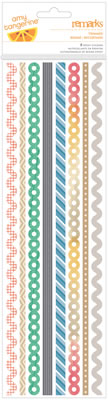 American Crafts - Amy Tangerine Cut & Paste - Epoxy Borders - Trimmed  (sold in 3's)