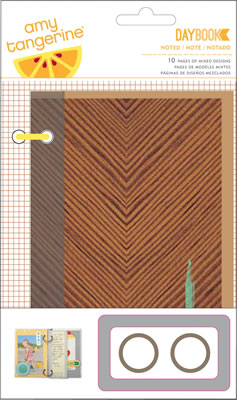 American Crafts - Amy Tangerine Cut & Paste - Daybook Kit - Mixed Design - Noted  (sold in 3's)