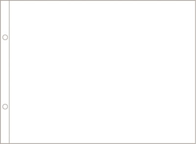Becky Higgins - Project Life - Page Protectors - 8x10 Horizontal Page Protectors 12/pk  (sold in 3's)