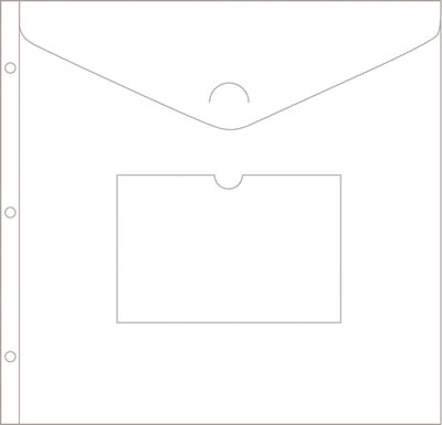 Becky Higgins - Project Life - Envelope Pages - 12x12 3/pk  (sold in 3's)