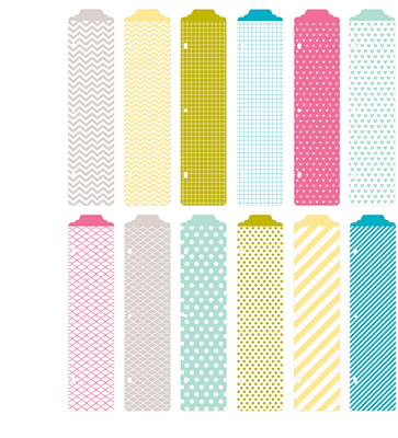 Becky Higgins - Project Life - Designer Dividers - Blush Edition 12/pk  (sold in 3's)