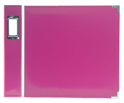 Becky Higgins - Project Life - Classic Faux Leather 12x12 D-Ring Album incl. 5 Design A pocket pages- 5 page protectors- 1 storage envelope - Blush  (sold individualy)