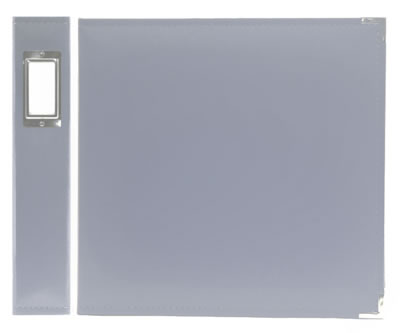 Becky Higgins - Project Life - Classic Faux Leather 12x12 D-Ring Album incl. 5 Design A pocket pages- 5 page protectors- 1 storage envelope - Grey  (sold individualy)