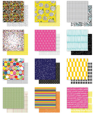 Becky Higgins - Project Life - 12x12 Designer Paper Pack 24 sheets - Sunshine Edition  (sold individually)