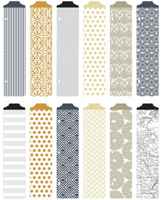 Becky Higgins - Project Life - Designer Dividers - Heritage Edition 12/pk  (sold in 3's)