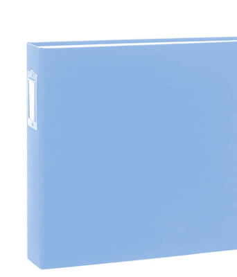 Becky Higgins - Project Life - Classic Cloth 12x12 D-Ring Album - Rain  (sold individually)
