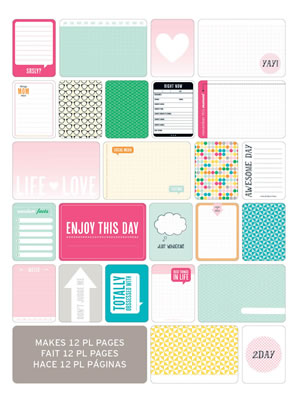 Becky Higgins - Project Life - Themed Cards 60/pk - Teen Girl  (sold in 3's)