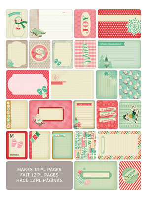 Becky Higgins - Project Life - Themed Cards 60/pk - Winter  (sold in 3's)