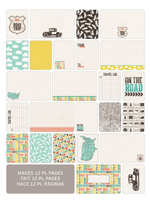 Becky Higgins - Project Life - Themed Cards 60/pk - Road Trip  (sold in 3's)