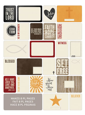 Becky Higgins - Project Life - Themed Cards 60/pk - Christian  (sold in 3's)
