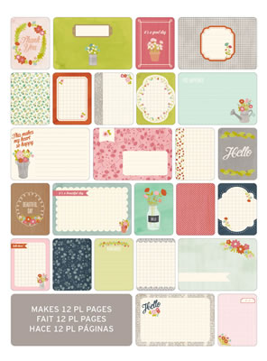 Becky Higgins - Project Life - Themed Cards 60/pk - Floral  (sold in 3's)