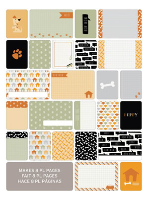 Becky Higgins - Project Life - Themed Cards 60/pk - Dogs  (sold in 3's)