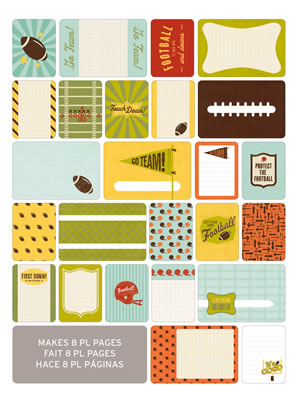 Becky Higgins - Project Life - Themed Cards 60/pk - Football  (sold in 3's)