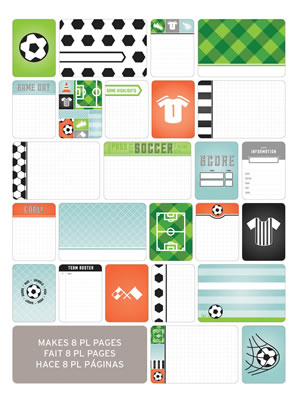 Becky Higgins - Project Life - Themed Cards 60/pk - Soccer  (sold in 3's)