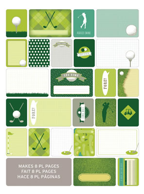 Becky Higgins - Project Life - Themed Cards 60/pk - Golf  (sold in 3's)